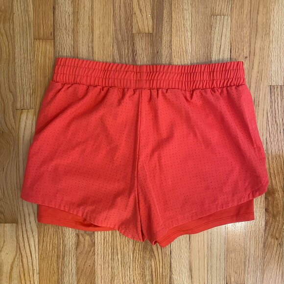 RBX Tangerine Orange Athletic Double Layer Shorts with Hidden Pocket Size S - Picture 7 of 7